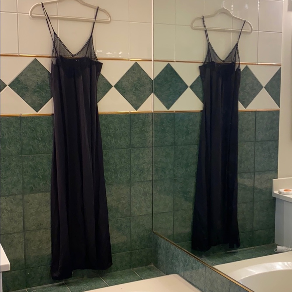 Vintage black lingerie Slip